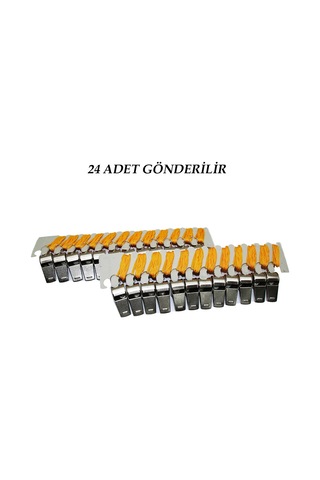 24 Adet Metal Düdük 5705