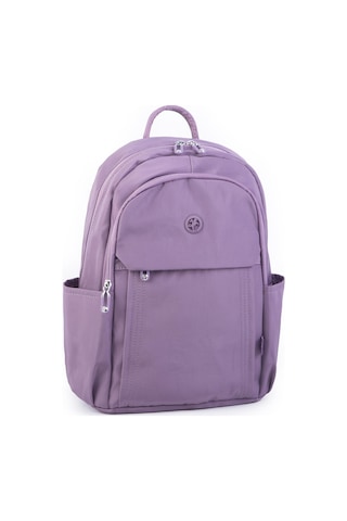 Nas Bag Unisex Büyük Boy Su Geçirmez Çok Gözlü Extra Hafif Sportif Sırt Çantası Mor