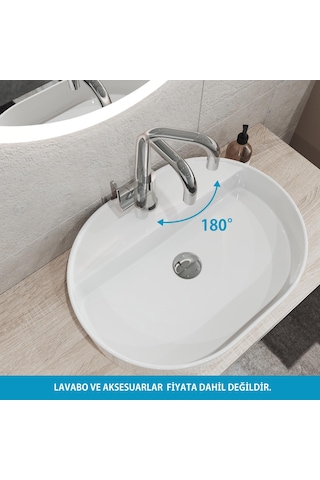 Adell Lento Kuğu 3/8 Krom Lavabo Bataryası Parlak Krom