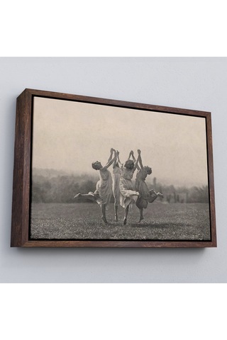 Çerçeveli İsviçreli Fotoğrafçı Frederick Boissonnas Dans Eden Kadınlar Tablosu-6656