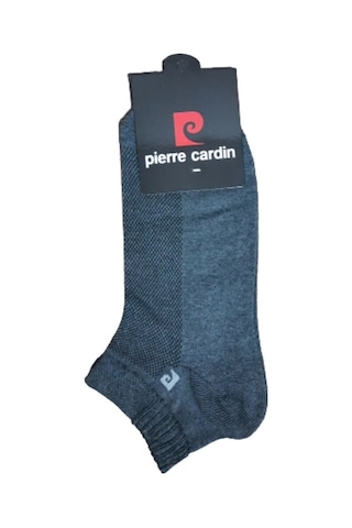 Pierre Cardin 12 Çift Üstü Fileli Erkek Pamuk Patik Çorap 40-44 Beyaz