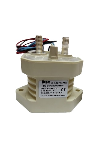 İKON TEKNİK EVQ200G1DA DC Kontaktör 200A 12V 900VDC SPST NO Yardımcı Kontak
