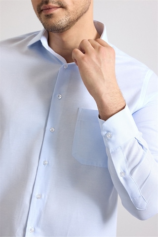 Süvari Buz Mavi Regular Klasik Yaka Casual Gömlek Gm2025300050-m01 Buz Mavi