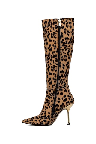 Miss Park Moda Pm543 K1015-1 Kadın Topuklu Çizme Siyah Siyah