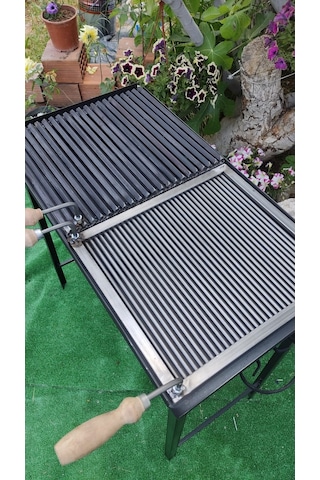 İklim G0-70 Çift Izgaralı Mangal 40 x 70 CM Çubuk - Döküm Izgaralı Mangal