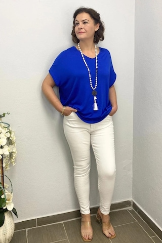 Mia Butik Büyük Beden Beyaz Full Likra Dar Paça Jean Beyaz