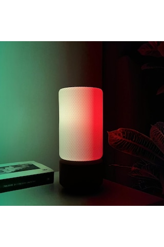 Zen Silindir Rgb Masa Lambası Wifi Akıllı Gece Lambası, Sesli Komut Google , 16 Milyon Renk E27 Led, Tuya/smart Life, Yatak Odası Salon Dekoratif Ambiyans Aydınlatma Diğer