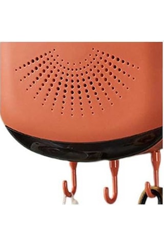 Novahub Turuncu Mutfak Çatal Kaşık Tutucusu, Drenaj Tepsili Yemek Çubukları Montaj, Güçlü Kapasiteli Ev Aksesuarı Turuncu