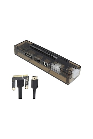 Alfais 4250 Mini PCI-E Ekspress V8.0 Harici Ekran Kartı ATX Power Takma Aparatı