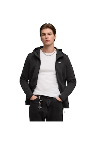 Puma Erkek Pumatech Full-zıp Hoodie Eşofman Üst 69218501 Siyah