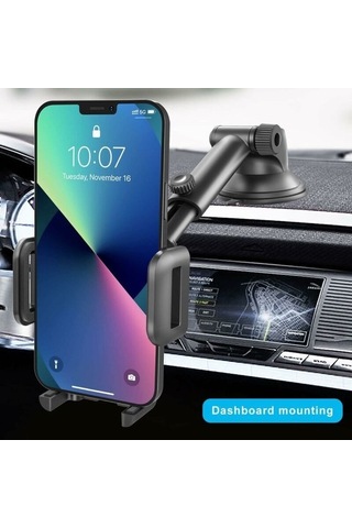 Yingfu Araba Telefon Tutucu, 5.8-9cm Cep Telefonu, Gösterge Paneli Montajı, Tek Düğmeyle Serbest Bırak Diğer