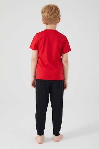 Spiderman The Flying Hero Kırmızı Erkek Çocuk Kısa Kol Pijama Takım 5274-32939 Kırmızı