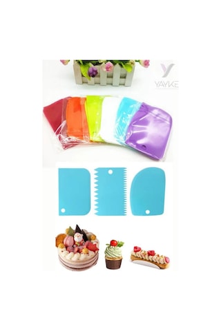 Yayke 3lü Set Hamur Kesme Ve Kazıma Şekillendirici Aparatı