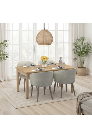 Bohem Açılır Yemek Masası Florida Meşe 160-200x78x90 Cm