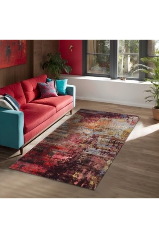 Kadife Kaymaz Pamuk Tabanlı Yıkanabilir Antibakteriyel Salon Halısı 200x300 Diğer
