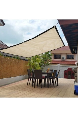 Gölgelik File 0 50x5 Metre 95 Lik Krem Balkon Bezi Çit Örtüsü Filesi 140