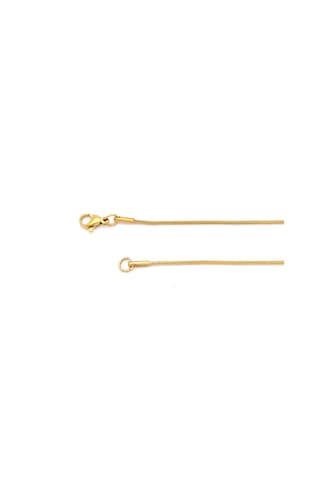 Çelik Zincir Altın Kaplama Oval Kesim 1 Mm Zn-301 Altın