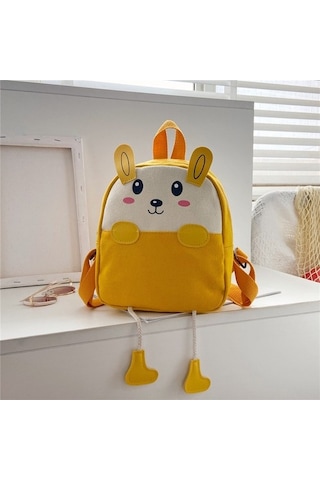Sevimli Çizgi Çocuk Okul Çantası 03f48n Çok Renkli