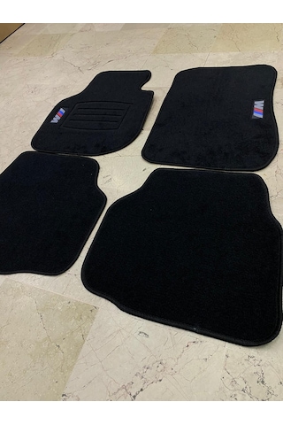 Bmw E30 E36 E46 E90 E92 F30 G20 M Logolu Siyah Halı Paspas Takımı