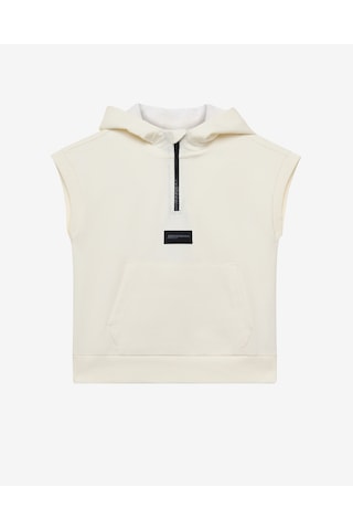 Skechers B 2 Yard Fleece Sleeveless Sweatshirt Büyük Erkek Çocuk Offwhite Sweatshirt Sk2510076-102 BEYAZ