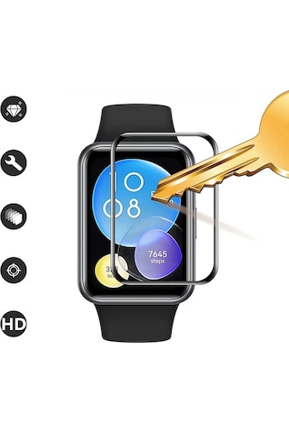 Huawei Watch Fit 2 Uyumlu Polymer Nano 0.5 Mm Watch Ekran Koruyuc