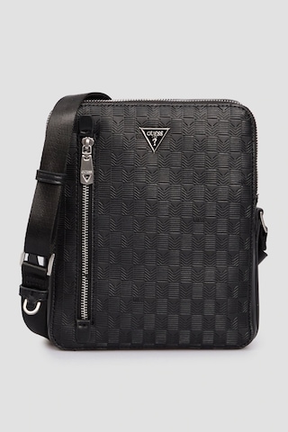 Guess Erkek Siyah Torino Çift Fermuarlı Ve Dikey Cepli Cross Siyah
