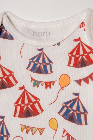 Hafy Baby Üç Farklı Tasarım, Kısa Kollu, 3 Lü Bebek Zıbın / Body Takımı Çok Renkli
