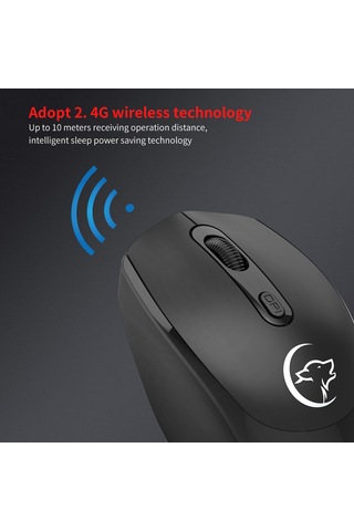 Maiyame Ywyt G839 Kablosuz Optik Mouse, 4 Tuşlu, 2400 Dpı, 10m Menzil, Windows/mac Uyumlu G839