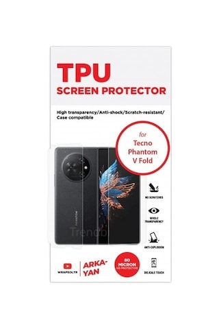 Tecno Phantom V Fold Arka Ve Yan Koruyucu Tpu Film