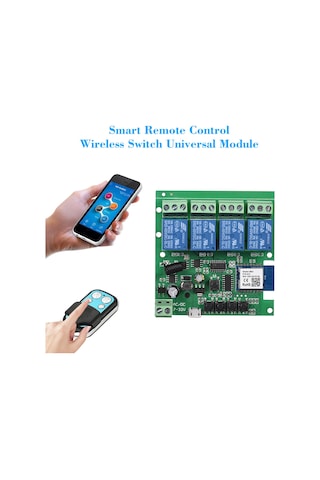 Hallow Tuya Wifi + Bt 433mhz Akıllı Uzaktan Kumanda Kablosuz Koyu Yeşil