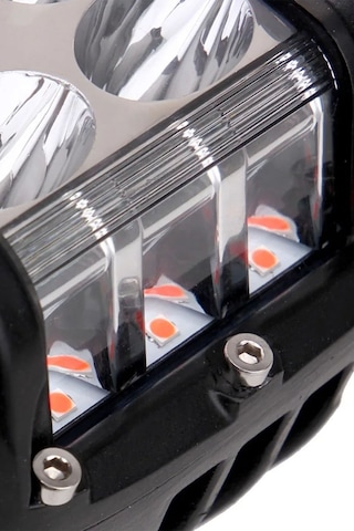 Kaputüstü 12 Led Turuncu Beyaz 45w 10cm Kare Sis Farı Led Lamba Atv Offroad Motosiklet Sis Farı