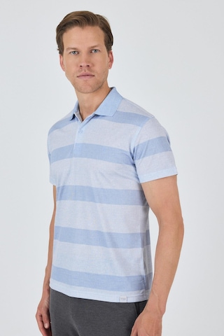 Kısa Kol Desenli Pike Polo Yaka Cepsiz Slim Fit Tişört 1011250128 Koyu Mavi