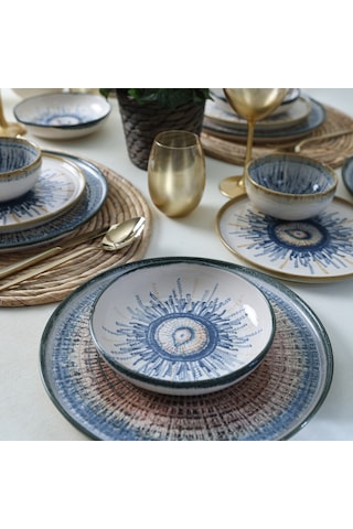 Keramika Hydra Yemek Takımı 24 Parça 6 Kişilik