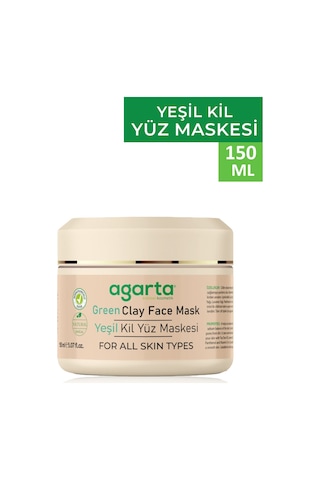 Agarta Doğal Yeşil Kil Yüz Maskesi 150ml