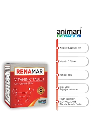 Animari Renamar Vitamin C Tablet With Cranberry 40 Tablet