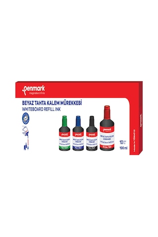 Penmark Beyaz Tahta Kalem Mürekkebi 100 Ml Kırmızı Hs-107 03
