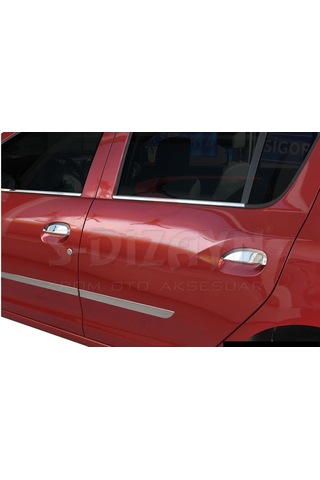 S-Dizayn  Dacia Sandero 2 Krom Cam Çıtası 4 Prç 2013-2020