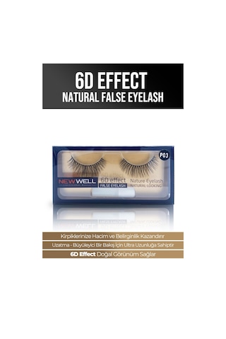 New Well P03 6D Effect Natural False Eyelash