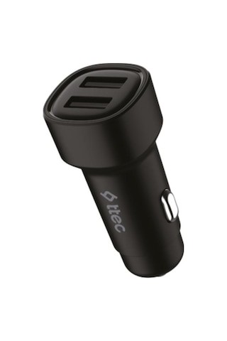 Ttec Süper Hızlı 3.1amper 2x Usb Girişli Araç Şarj Cihazı, 12/24v Çakmaklık Girişli Akım Korumalı