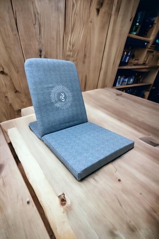 Remege Mandala Baskılı Backjack Meditasyon Sandalyesi Mavi Mv2024