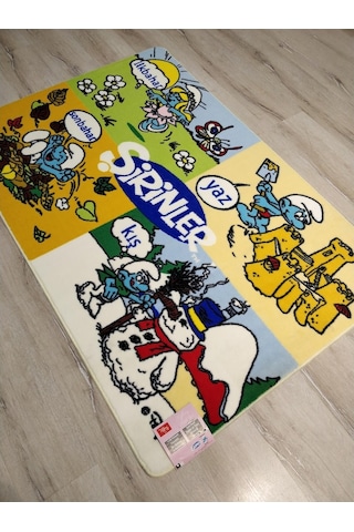 Şirinler Saray Kids Buklejel 3176L Çocuk Halısı 100X150 Cm Çok Renkli