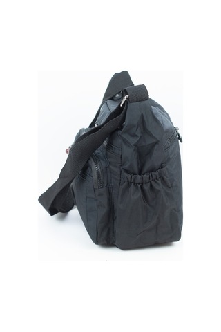 Krinkıl / Klinkır Su Geçirmez Kumaş Çok Gözlü Çapraz Kol ve Omuz Postacı Çantası Siyah 5835 Siyah