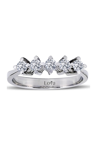 Lova F Renk 0,40 Karat Pırlanta Beştaş Yüzük - 1070065