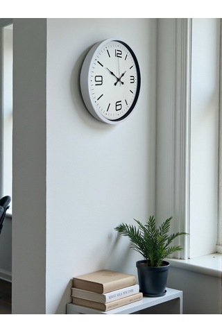 36 Cm Beyaz Modern Dekoratif Duvar Saati Diğer 81866779