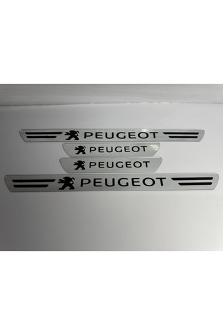 Peugeot Grubu Uyumlu Kapı Eşiği Koruyucu Ön - Arka 4'lü Set