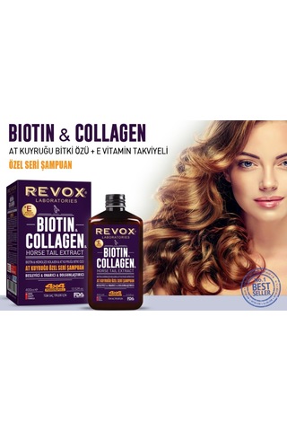 Revox Biotin & Collagen At Kuyruğu Bitki Özlü Şampuan 400 ML