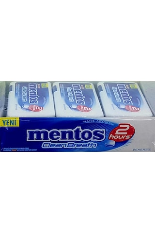 Mentos Clean Breath Plastik Kutu Nane 12 x 21 G