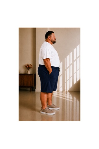 Sngl Tekstil Erkek Büyük Beden Kapri 3xl 4xl 5xl 6xl 7xl 8xl 9xl Lacivert