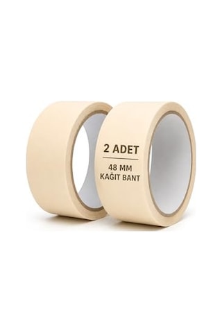 Nistabolje 2 Adet Kağıt Bant 48mm Maskeleme Bandı Boya Bandı