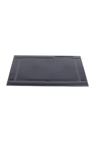 2k 4714 Sümen Takımı Suni Deri Tek Parça Kapaklı Pad Sümen 55x42 Cm, Siyah Genel